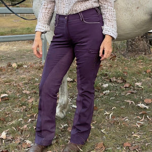 Special Edition Horse Riding Pants: Burdekin (Plum)