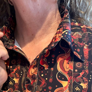 Totem Cuff & Collar Shirt & Trail Riding Pants in Black Bundle