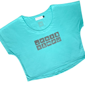 Midi Tee Shirt in Blue
