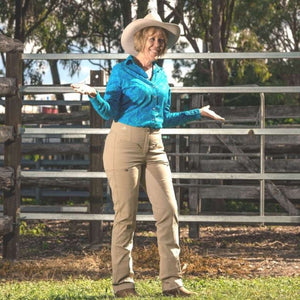 woman in ride proud pants equitation wheat