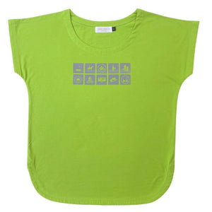 Scoop Hem Tee in Green