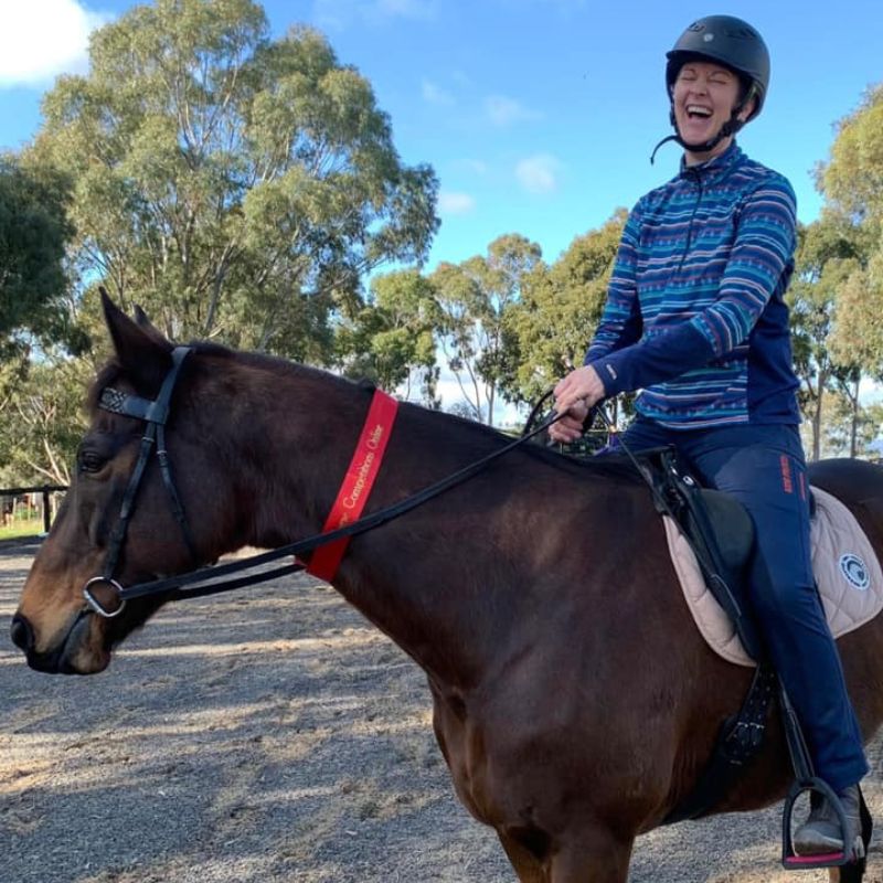 woman in ride proud limited edition pants