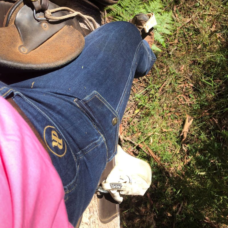 close up photo of horizon pants