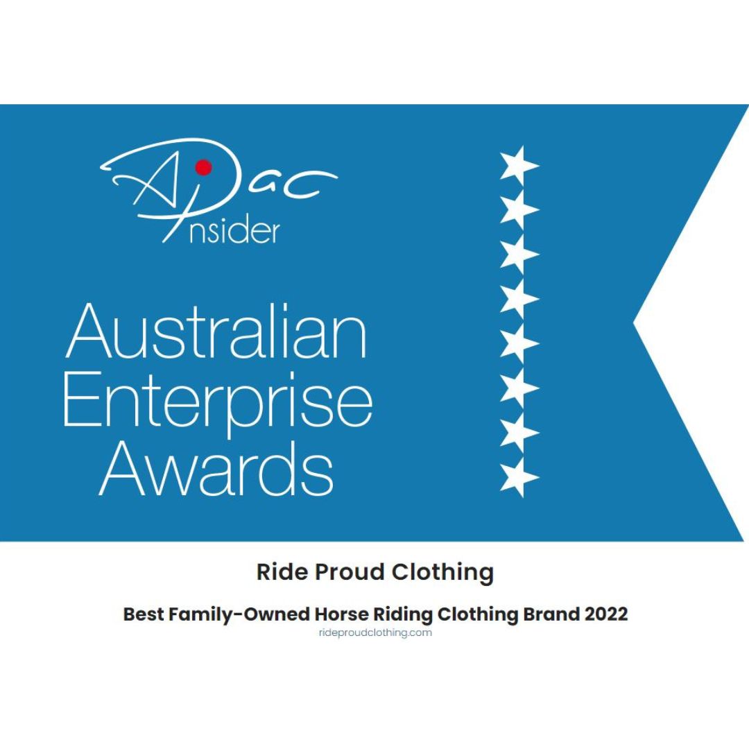 2022 Best Family-Owned Horse Riding Clothing Brand Award, Ride Proud Clothing