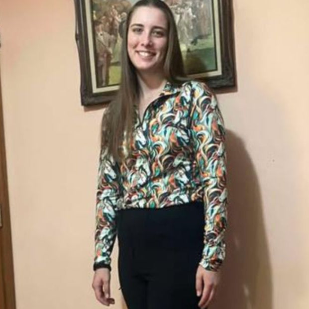 horse rider in aurora riding shirt ride proud clothing