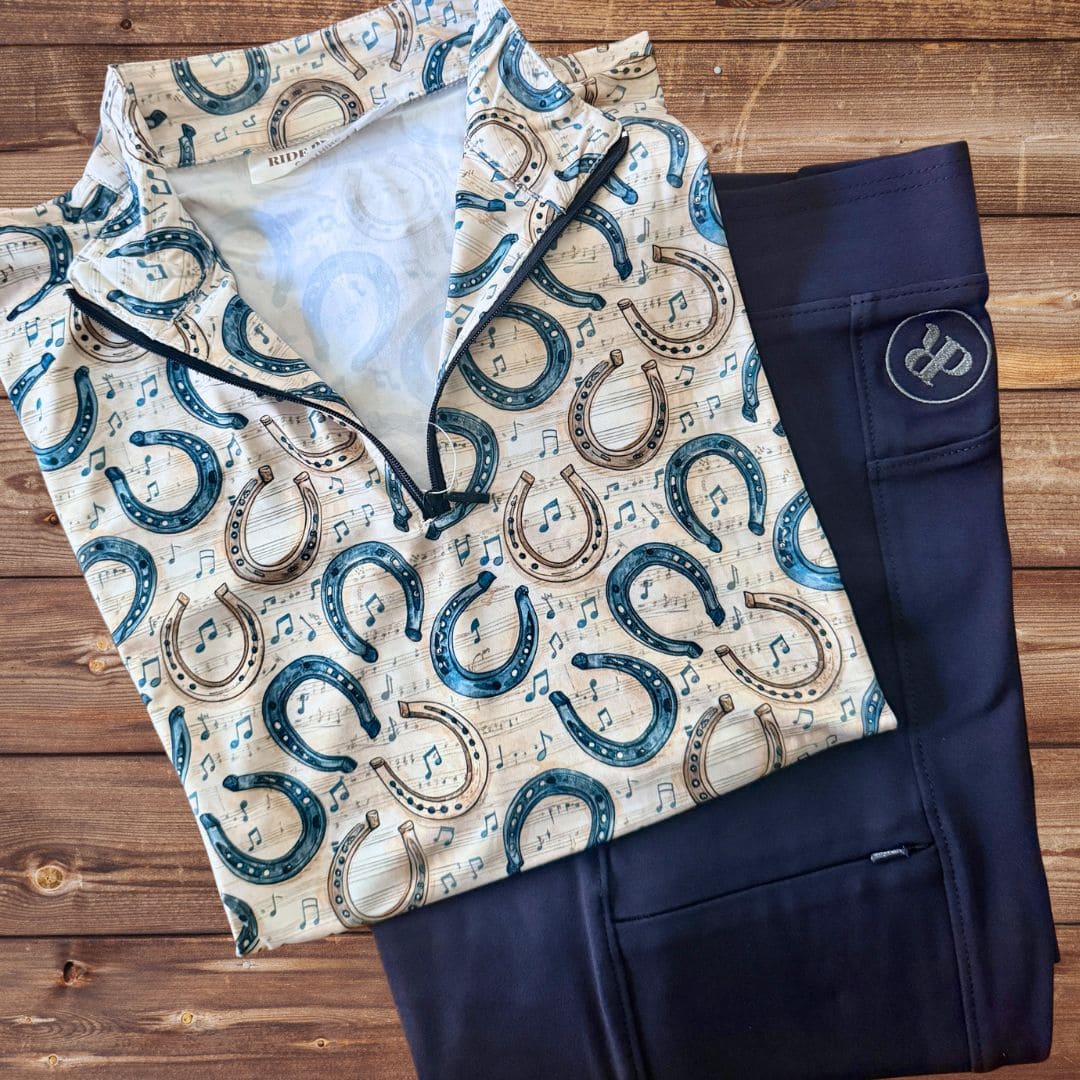 Ballad Shirt & Compass Tights in Navy Bundle