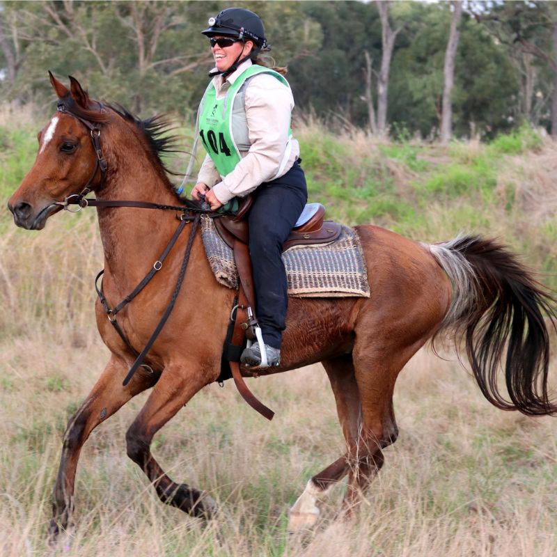 woman in ride proud equitation jeans