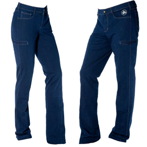 Side view of Woman and Man wearing Legends Horse Riding Jeans (Unisex style))