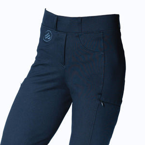 Compass Bootcut Tights in Navy