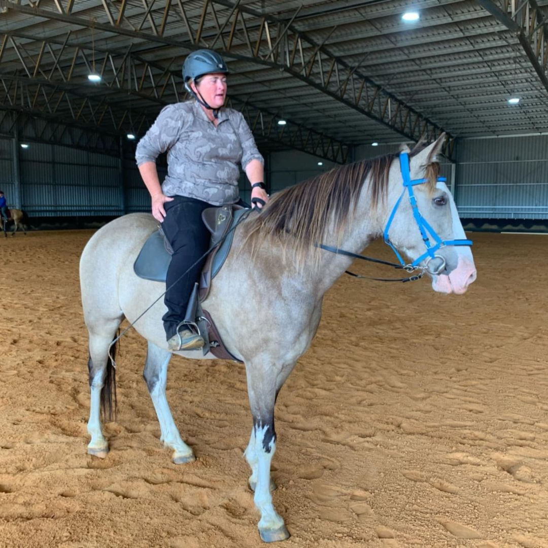 horse rider in compass bootcut riding tights