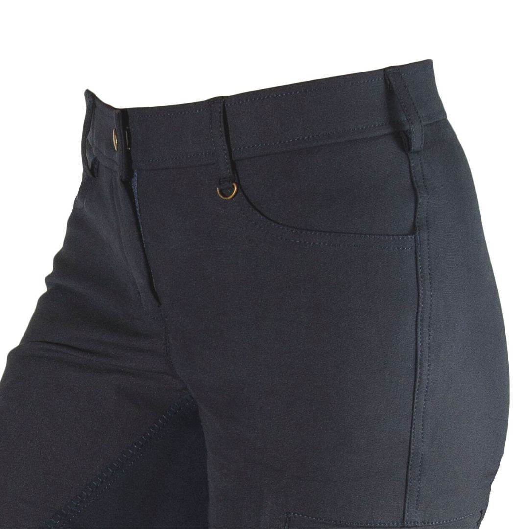 ride proud trail horse riding pants front detail