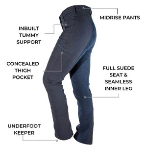 trail horse riding pants design feature