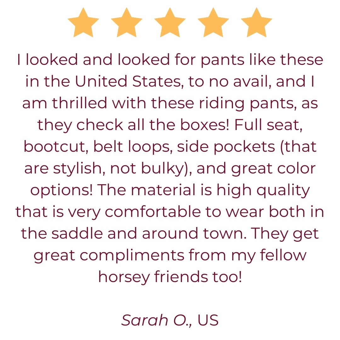 customer review trainers horse riding pants