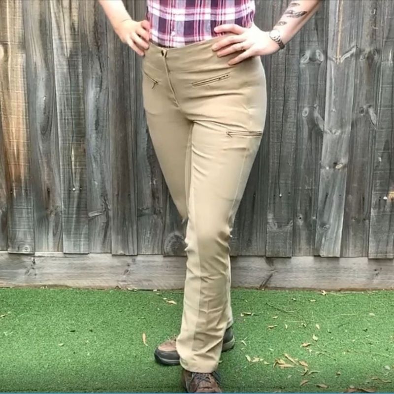 woman wearing equitation horse riding pants