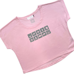 Midi Tee Shirt in Pink