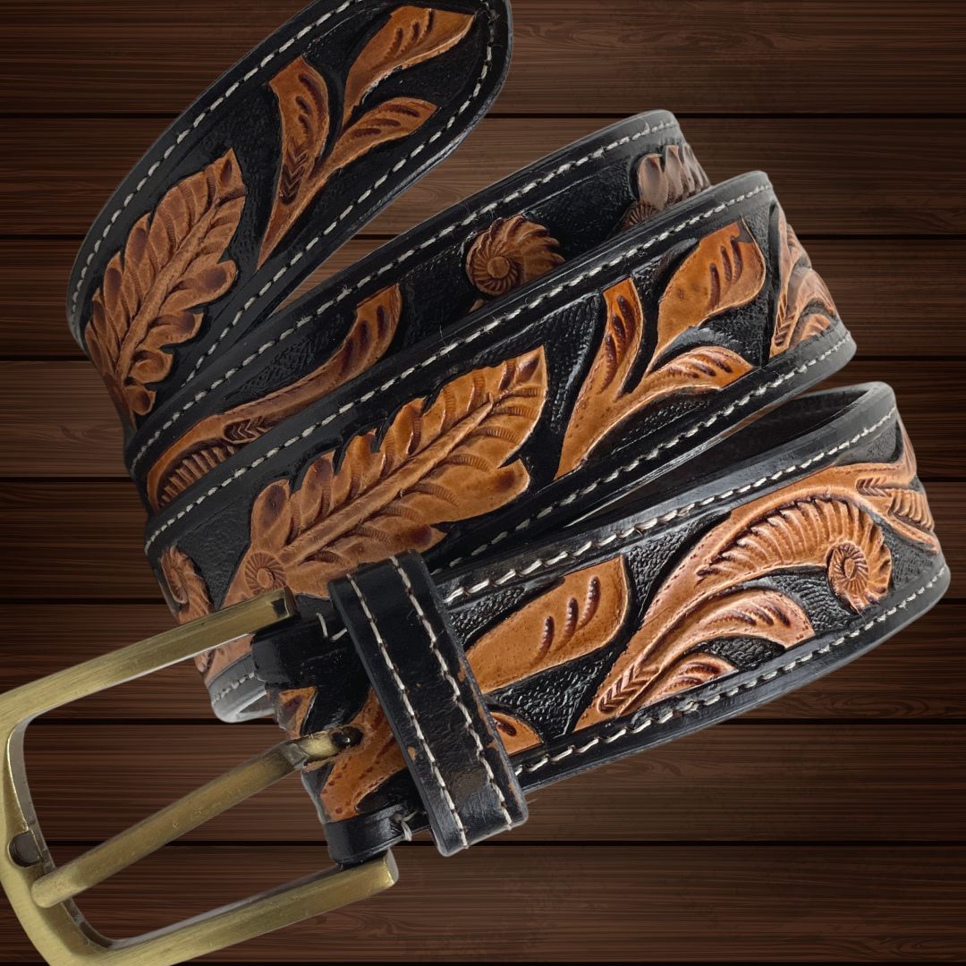 2 Tone Leather Belts