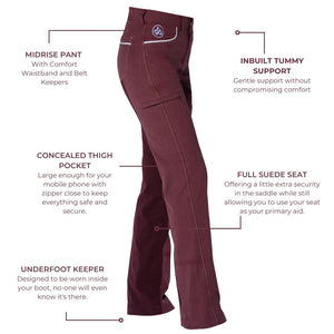 ride proud pants limited edition burnt sienna style feature